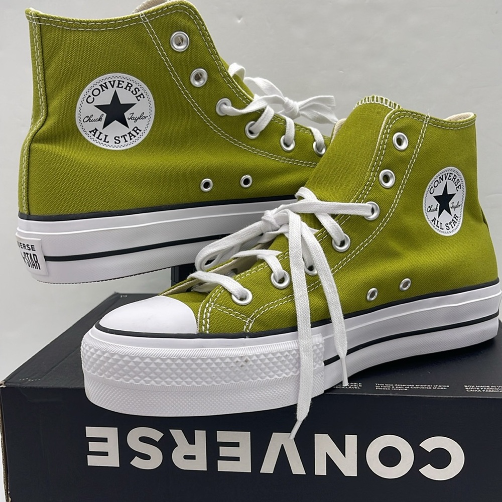 Converse WMNS High Top Platform Sneakers A08286F
CTAS LIFT HI MAGIC FOREST/WHITE - Picture 9 of 16